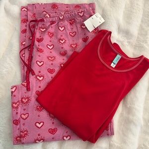Valentine Jammie's top & bottom set, Brand new with tags